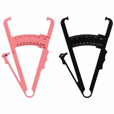 Dailygoods- Lichaamsvetmeter - 2 Stuks - Meetinstrument voor Lichaamsvetpercentage - Vetklem/Schuifmaat - Analyse van Lichaamsvet - Nauwkeurige Meting