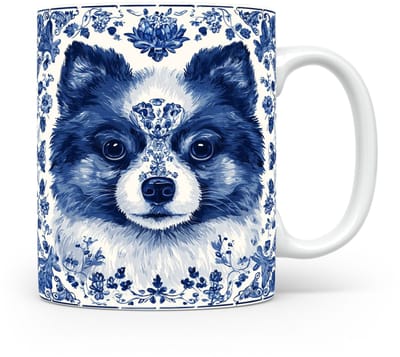 Mok Keeshond Beker voor koffie of tas voor thee, cadeau voor dierenliefhebbers, moeder, vader, collega, vriend, vriendin, kantoor, opa, oma, hond, kerst, sinterklaas, verjaardag