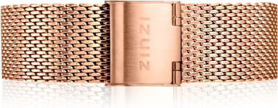 ZINZI stalen mesh horlogeband roségoudkleurig 18mm RETBAND2