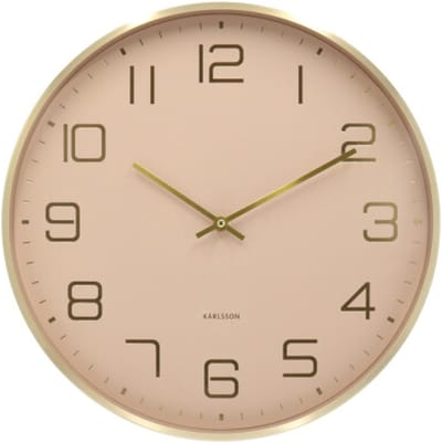 Karlsson wandklok elegance glow zacht- Ø40cm