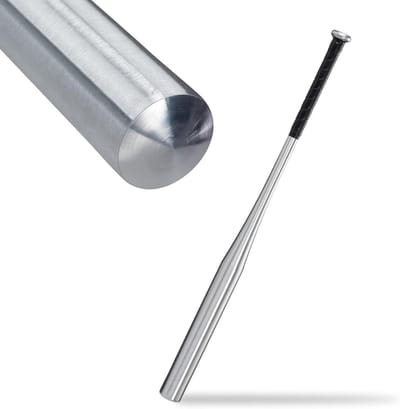 34 inch aluminium baseballknuppel - antislip handvat - softbal knuppel - honkbalknuppel zilverkleurig