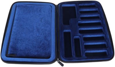 Dailygoods- Mondstuk Opbergkoffer - Zachte Oxford-doek - Multi Space - 12 Stuks - Draagbare Handtas - Comfortabele Bescherming