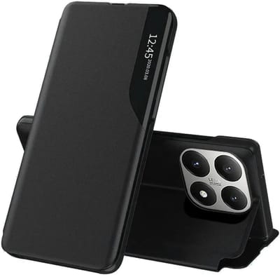 Hoesje geschikt voor Xiaomi 15T - Techsuit eFold Book Case - Zwart