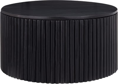 KIRKWOOD - Salontafel - Zwart - Mangohout
