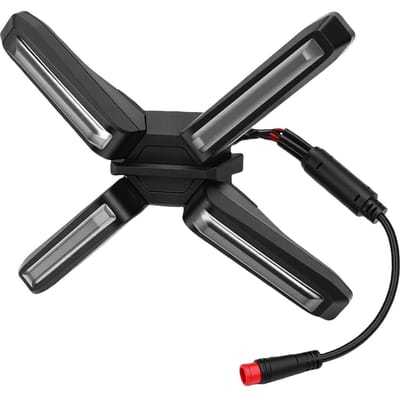 X-vormig Licht Geschikt voor ZT3 Pro Elektrische Scooter Weerbestendig Helder Scooter Dagrijverlichting black