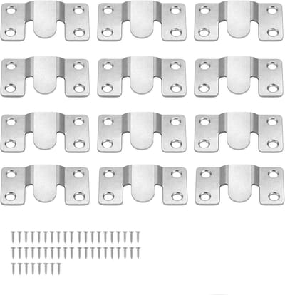 Framebevestigingsset - Roestvrij staal - 24 stuks - Discrete wandmontage - Voor spiegels, fotolijsten en meubels