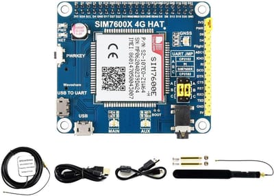 4G HAT - GSM Module GNSS Module - Internet Toegang - LTE CAT4 Snelheid - 150Mbps - Groen
