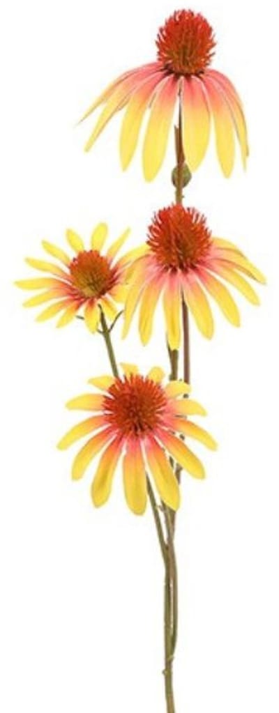 Countryfield Kunstbloem Echinacea Geel Oranje