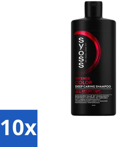 10 x Syoss Color Shampoo 440 ml - Kleurbeschermende Shampoo - Gekleurd Haar - Highlights - Kleurvervaging - Glans