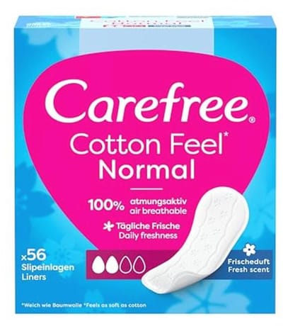 Katoenen Pantyliners Normaal met Verfrissende Geur - 56 Stuks
