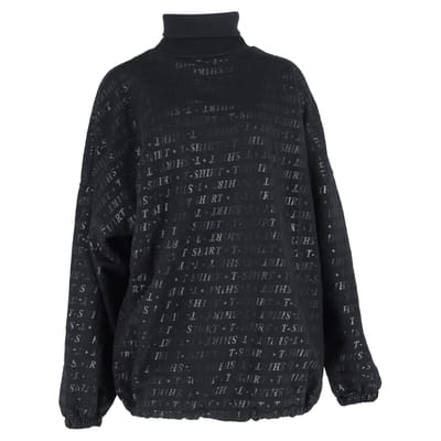 Balenciaga T-shirt met all-over print, trui in zwart katoen