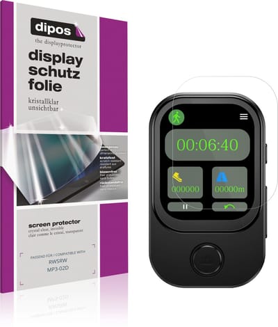 dipos – 4x Beschermfolie geschikt voor RWSRW MP3-02D | Krasbestendige & heldere Screenprotector Ultra-Thin