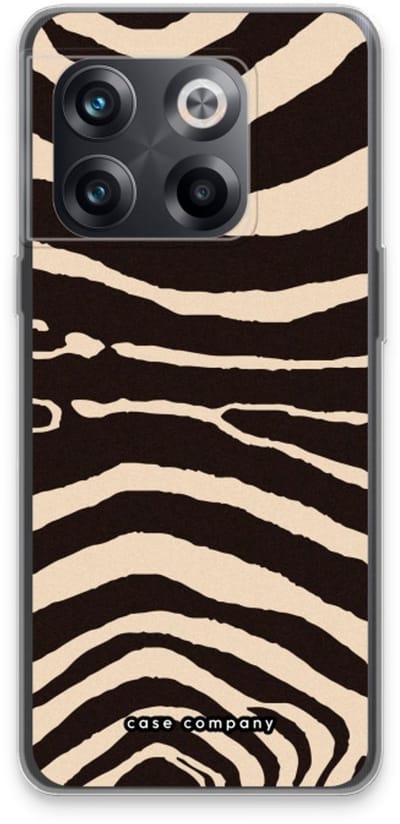 Case Company® - Hoesje geschikt voor OnePlus 10T hoesje - Arizona Zebra - Soft Cover Telefoonhoesje - Bescherming aan alle Kanten en Schermrand