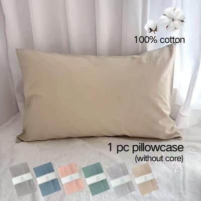 1 ST 200T Katoen Percale Kussensloop 60 x 80cm, Sierkussenhoes, Zacht & Comfortabel, Ademende Kussensloop Voor Huisdecoratie 50x80cm