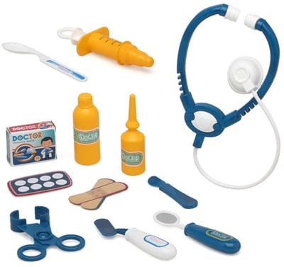 Atosa Dokter/zuster/verpleegster accessoires set - verkleed speelgoed - 12 artikelen - kinderen - Carnaval