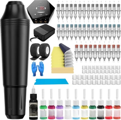 Lexium Tattoo machines - Professionele Tattoo Machine Set - Tattoo inkt - Tattoo set - Tattoo kit - Tatoeages volwassenen - Complete tattoo set