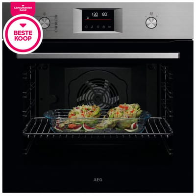 AEG NBU5P40SM Inbouwoven - 72L - Pyrolyse - SurroundCook - A++ - RVS (Beste koop volgens de Consumentenbond)