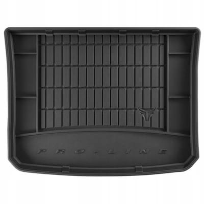 Premium Rubber Kofferbakmat met Organizer Functie – Geschikt voor FIAT 500X 2014-2018 – Met volwaardig reservewiel – TPE Rubber – Hoge Rand 5 cm