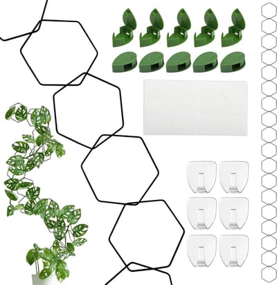 Klimhulp Set - Plantensteun - Planten Leiden - Veelzijdig Ontwerp - 18 Stuks - Zwart Groen