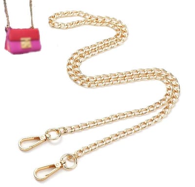 Dailygoods- Schoudertas Riem 120 cm - Ketting met Karabijnhaak - Anticorrosief - Verstelbaar - Geschikt voor Handtassen - Modieuze Stijl - Tasriem