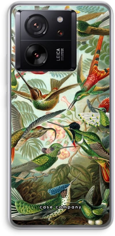 Case Company® - Hoesje geschikt voor Xiaomi 13T Pro hoesje - Haeckel Trochilidae - Soft Cover Telefoonhoesje - Bescherming aan alle Kanten en Schermrand