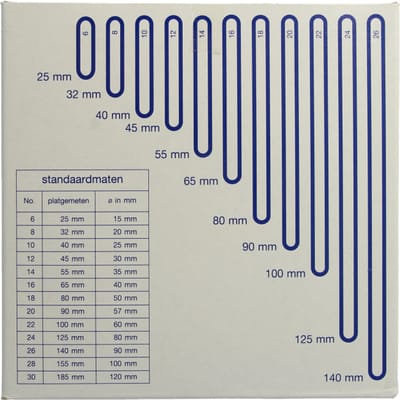 Elastiek - rubber - nr. 16 - 500gr - 64mm - bruin - 500 gram