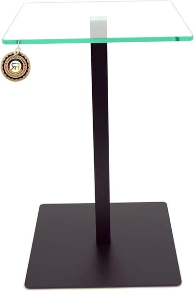 Bijzettafel Metaal - Tafel Salontafel - Decoratief Gebruik - Strak Frame Design - 30x30x60 cm - Mat Zwart