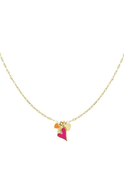 90NOTES - Blush Charm Ketting - zilverkleurig