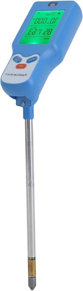 Digitale Bodemtester - Plantenmeter Vochtigheid - Tuinonderhoud Optimaliseren - 6-in-1 Metingen - 30 cm - Zwart