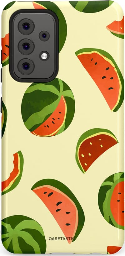 Casetastic Hoesje Geschikt voor Samsung A52 (4G/5G/s) - Stijlvolle Beschermende Duo-layer Case - Watermeloen Festijn