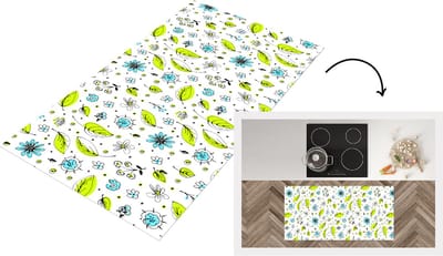 Keukenloper - Loper keuken - Flora - Bohemian - Patronen - Fantasy - Bloemen - 120x60 cm - Keukenloper vinyl