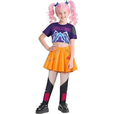 Mira Zoey Rumi Costume Cosplay Robe Fête d'Anniversaire Uniforme Anime Costume Idol Jeu de Rôle Height 140cm orange