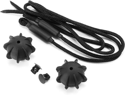 Spanbanden set - Bevestigingsriemen - Bagage vastzetten - Scheurvast nylon - 2 stuks - Zwart