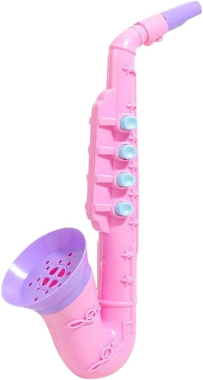 Kinder Saxofoon Speelgoed - Muziekinstrument Leer - Muziek Leren - Interactief Ritme Oefenen - 25 x 10 x 6 cm