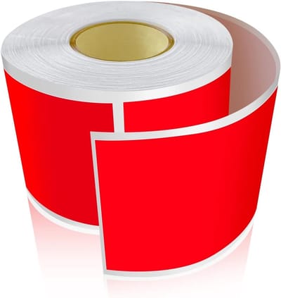 VVGoods - Set van 300 rode rechthoekige stickers voor kleurcodering en verhuizing