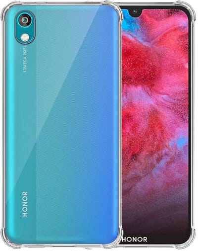 Smartphonica Telefoonhoesje Geschikt voor Huawei Y5 2019 Transparant Schokbestendig - Shockproof TPU SIliconen Backcover Case met Stootrand Doorzichtig