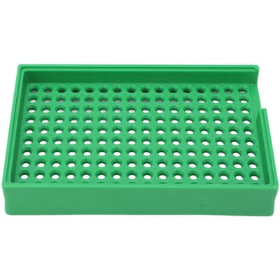 Schroefbakje PP Geperforeerde Opbergbakje 3,5‑4,0 mm 160 Gaten Antistatische Organizer voor Werk green
