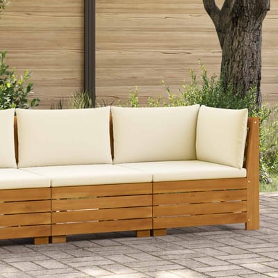 vidaXL - Tuin - loungeset - 2 - st - 2-zits - Massief - Acacia - Hout - Bruin