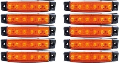 10x LED side front outline 12V AMBER marker lights for truck camper caravan