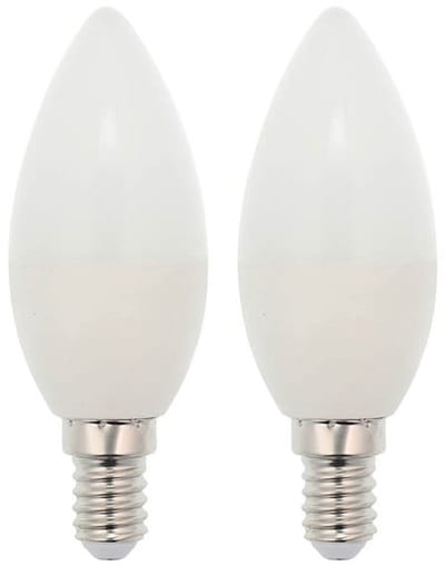 VITO LED Kaarslamp C37 E14 - 7W (vervangt 50W) - 507lm - 2700K - 220-240V - Ø37mm - Energiezuinig - 2 stuks