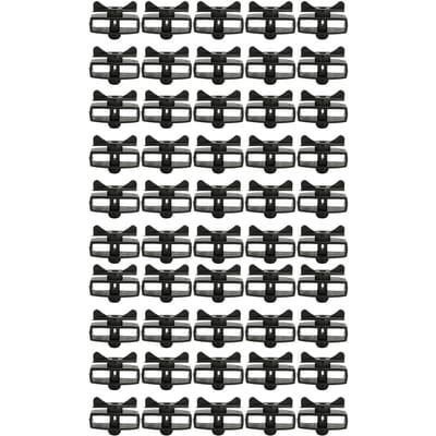 50 Stuks Elektrische Hek Draadspanner Draagbare Tuin Elektronisch Hek Legering Draadspanner Zwart zwart