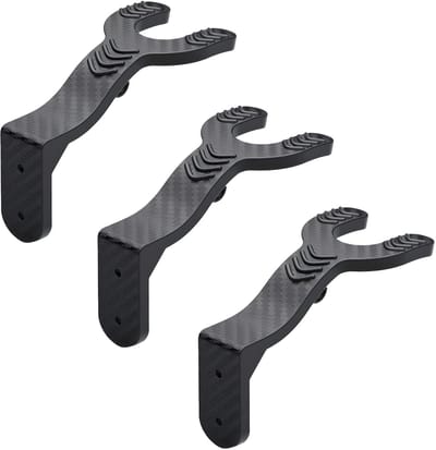 Store_8 - Wandhaak Sleutelhanger - Organiseer je sleutels - Zwart - Helmen en sleutels - Handig voor je entree - Stijlvol en praktisch