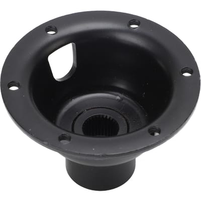 Adaptateur de Volant 15mm 30T 6 Trous Alliage d'Acier Performance de Direction Stable pour Modification Kart Voiture Électrique black