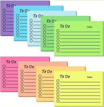 Notitieblok 450 Vellen - Zelfklevende Notities - Gelinieerd - Kladblok - Planner - Veelkleurig - Afmetingen 10 x 7 cm - Notitiebriefjes