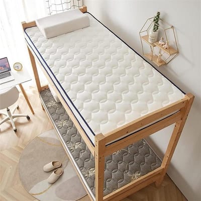 Japanse futonmatras - Vloerbed opvouwbaar - Comfortabel slapen - Huidvriendelijk katoen - 120 x 200 cm - Wit