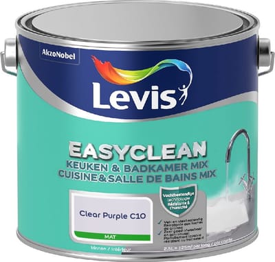 Levis - Easyclean Keuken & Badkamer Mix - Clear Purple C10 - Mengverf - 2,5 L