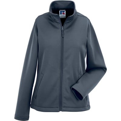 Russell Dames/Dames Slim Soft Shell Jasje (Convoy Grijs Effen)