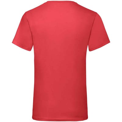 Fruit of the Loom Heren Waarde V Hals T-shirt (Rood)