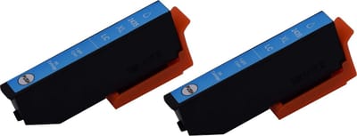 KATRIZ® huismerk inkt voor Epson T24XL, 2435XL Licht Cyaan (C13T24354010) Geschikt voor Epson Expression Photo XP-55 / XP-65 / XP-750 / XP-760 / XP-850 / XP-860 / XP-950 / XP-960 / XP-970|13ml | ( 2stuks) - Met chip