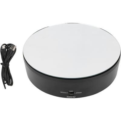 10kg Draagvermogen USB Elektrische 360 Graden Roterende Draaitafel Displaystandaard white